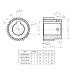 Зубчатая шестерня косозубая М1.0